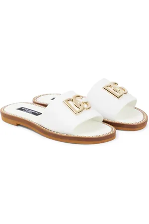 Dolce & Gabbana Logo leather sandals