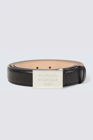 Acne Studios Logo engraved leather belt