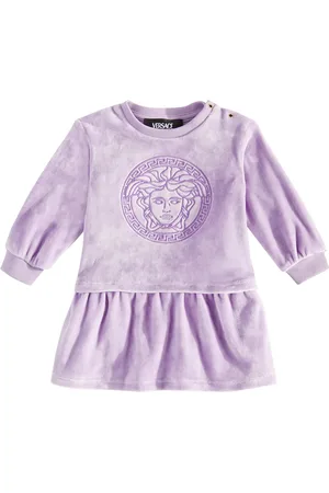 VERSACE Baby Medusa velvet dress