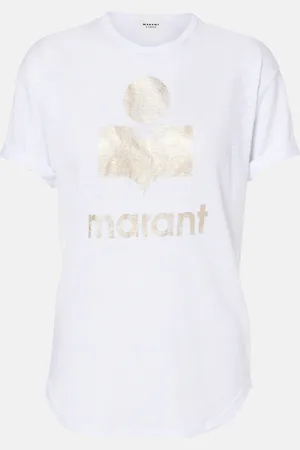 Marant Etoile Koldi logo linen T-Shirt