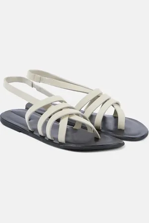 The Row Line leather slingback sandals