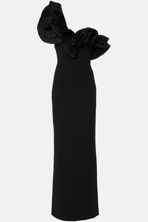 Rebecca Vallance Ella ruffled crÃªpe gown