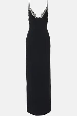 DAVID KOMA Lace-trimmed gown