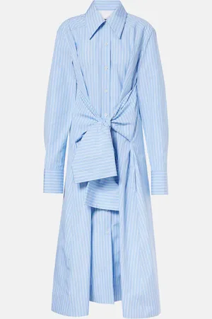 Jil Sander Pinstripe cotton shirt dress