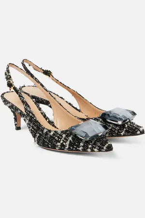 Gianvito Rossi Jaipur 55 bouclÃ© slingback pumps