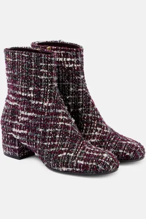 Gianvito Rossi 45 bouclÃ© ankle boots