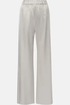VALENTINO Silk satin wide-leg pants