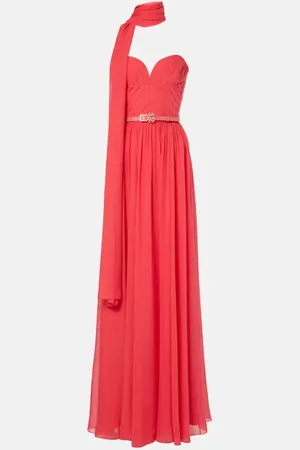 Elie saab Scarf-detail silk gown