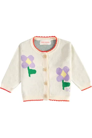 Bobo Choses Baby Pansy Flower cotton cardigan