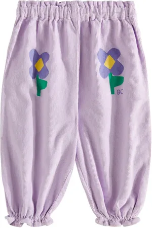 Bobo Choses Baby Pansy Flowers cotton pants