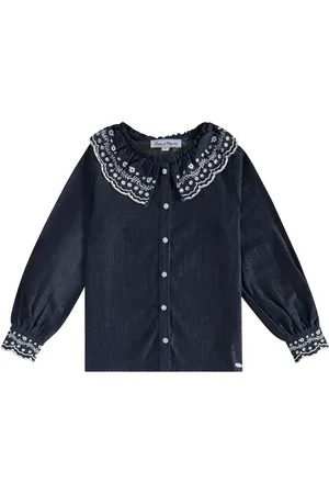 Tartine Et Chocolat Embroidered denim shirt