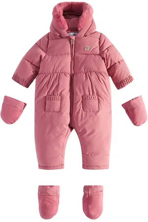 Tartine Et Chocolat Baby faux fur-trimmed snowsuit