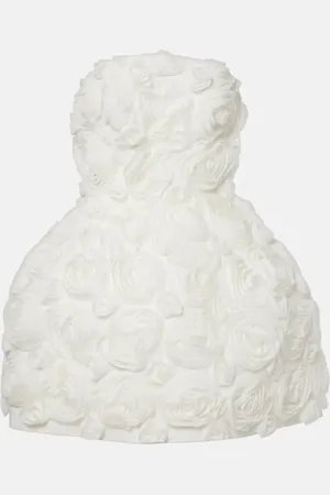 Ilkyaz Ozel Floral-appliquÃ© strapless minidress