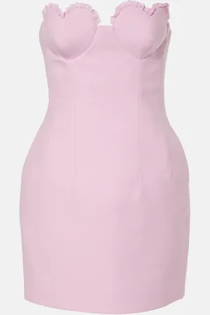 Ilkyaz Ozel Aurelie lace-trimmed corset dress