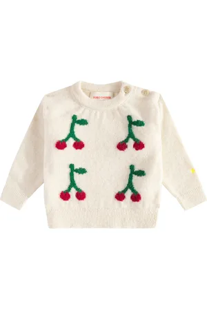 Bobo Choses Baby Cherry jacquard sweater