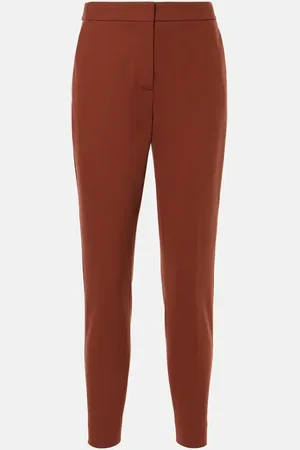 Max Mara Carmen wool flannel wide-leg pants