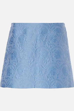 Dolce & Gabbana Cotton and silk-blend jacquard miniskirt