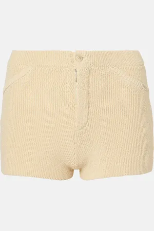 AYA MUSE Lysi low-rise cotton-blend shorts