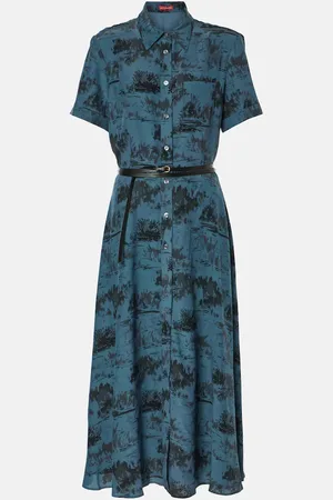 Altuzarra Kiera printed silk midi dress