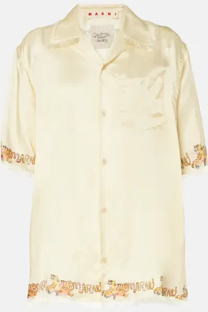 Marni Printed satin shirt