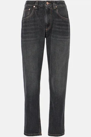 Brunello Cucinelli Logo straight jeans