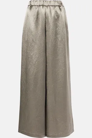 Max Mara Accanto satin wide-leg pants
