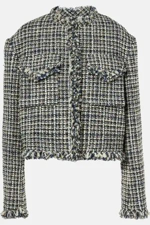 SACAI Wool-blend tweed jacket
