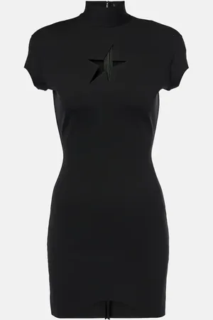 MUGLER Star cutout minidress
