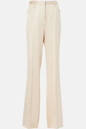 Tom Ford Silk and wool twill bootcut pants