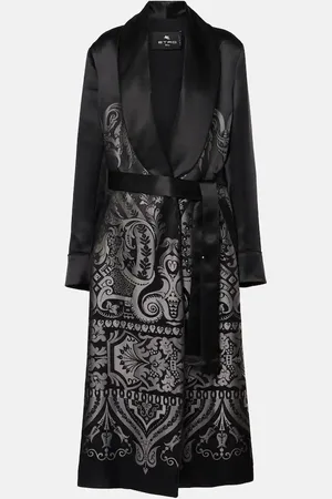 Etro Silk-blend belted coat
