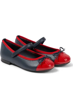 Dolce & Gabbana Bow-detail leather ballet flats