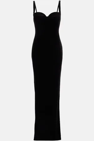 Balenciaga Velvet jersey bustier gown