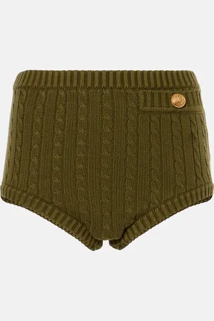 Chloé ChloÃ© Cable-knit cotton-blend shorts