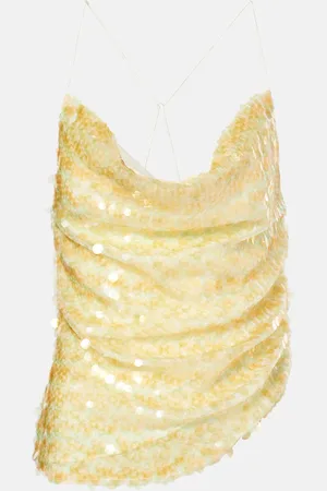 XU ZHI Sequined open-back top