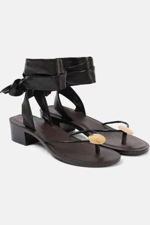 The Row Cord leather thong sandals