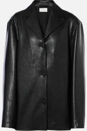 The Row Fabian leather jacket