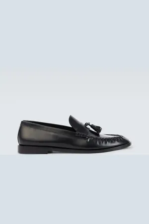The Row Polished leather loafers
