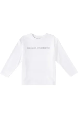Marc Jacobs Logo crystal-embellished cotton top