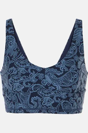 The Upside Peached Jade paisley sports bra
