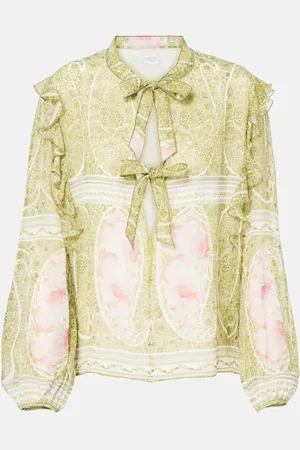 Giambattista Valli Printed silk georgette blouse