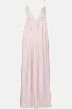 Ganni Satin maxi dress
