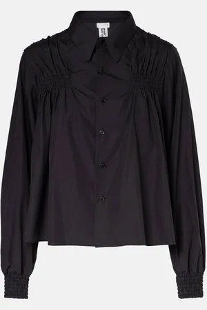 NOIR KEI NINOMIYA Shirred cotton shirt