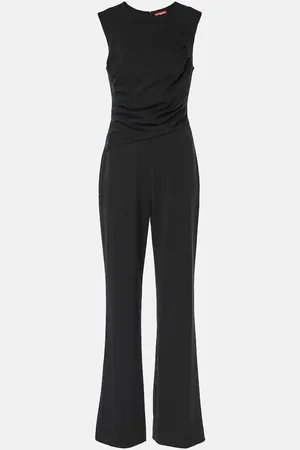 Staud Jagger draped jersey jumpsuit