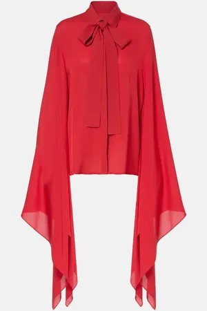Elie saab Tie-neck silk blouse