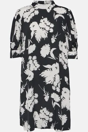Ganni Printed crÃªpe minidress