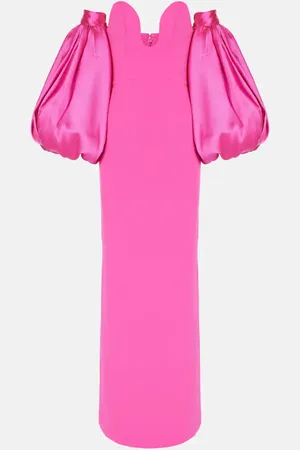 Solace Karina satin-trimmed maxi dress