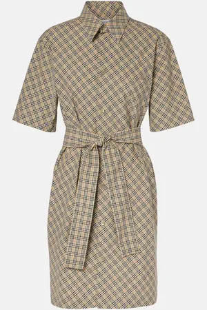 Burberry Check cotton shirt dress