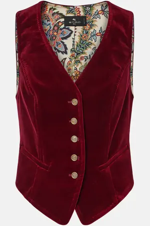 Etro Cotton velvet vest