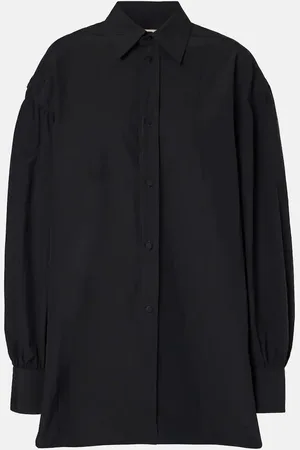 Plan C Oversized crÃªpe shirt