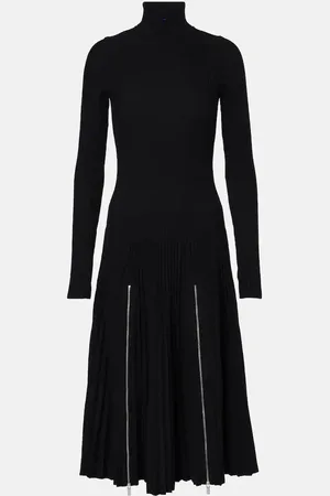 Burberry Pleated jersey midi dress